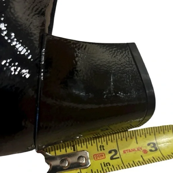Vince Black Patent Italian Leather Ankle Boots- size 9 - Picture 8 of 9